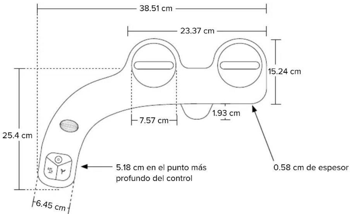 Brondell FreshSpa Thinline FSP-250 - Dimensiones del producto - 1