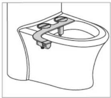 Brondell SimpleSpa Thinline SS-250 - Installation du bidet adaptable - 1