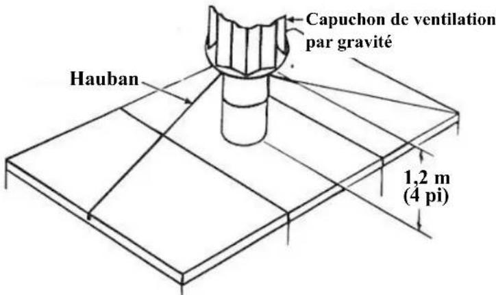 Renzor RPV - Rallonge de cheminée facultative pour la ventilation par gravité (modèles des séries RX ou RG avec option ZZ) - 1