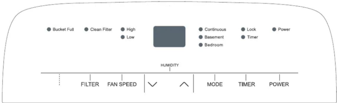 TCL W40D91 - Cómo controlar su deshumidificador - 1
