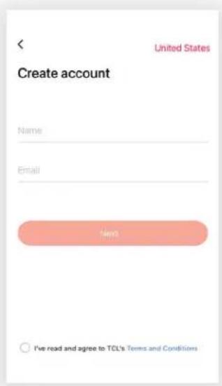 TCL H12W25W-CA - Step 2: Create an Account - 2