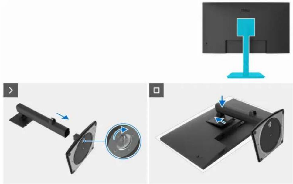 DELL Pro 27 E2726HS - Installation du socle - 1