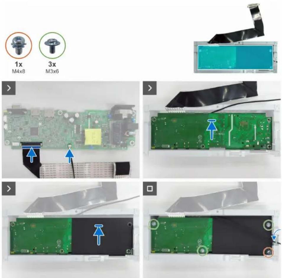 DELL Pro 27 E2726HS - Installation de la carte principale - 1