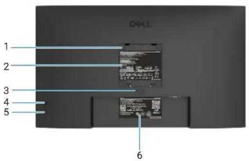 DELL Pro 27 E2726HS - Vue de derrière - 1