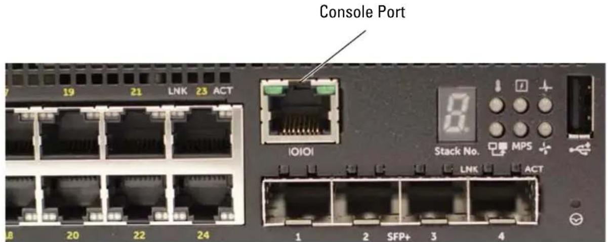 DELL N1524P - Connecting a N1500 Series Switch to a Terminal - 4