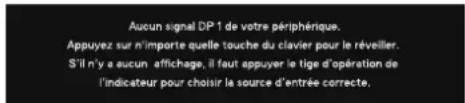 DELL UltraSharp U5226KW - Messages d'avertissement de l'OSD - 4