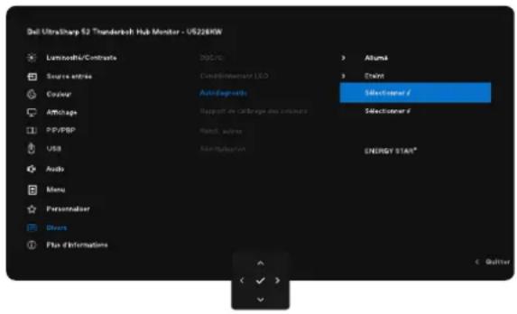 DELL UltraSharp U5226KW - Diagnostic intégré - 1