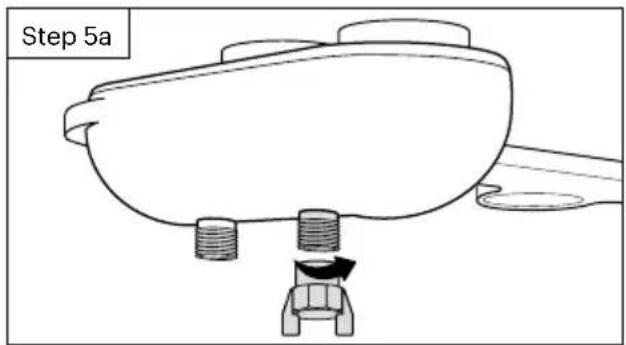 Brondell FreshSpa Thinline FSA-25 - Install the hot water supply cap - 1