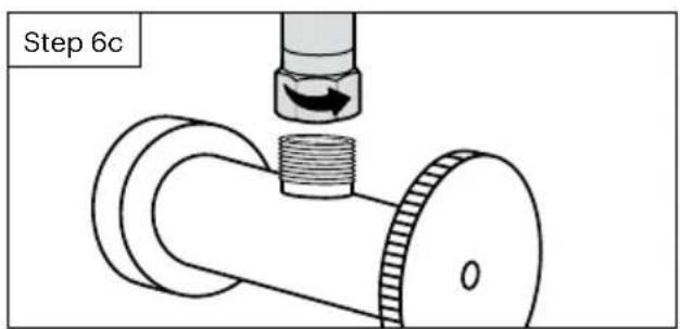 Brondell FreshSpa Thinline FSA-25 - Disconnect the hot water supply - 1