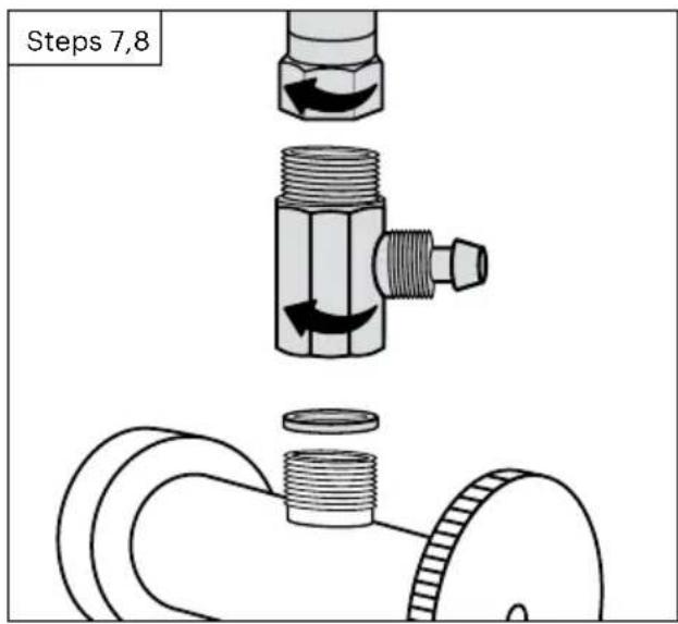 Brondell FreshSpa Thinline FSA-25 - Disconnect the hot water supply - 2