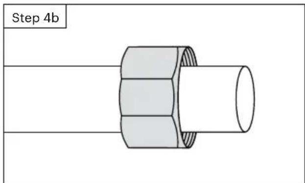 Brondell FreshSpa Thinline FSA-25 - Connect hot water tube to bidet attachment (FSA-25 dual temperature model only) - 1