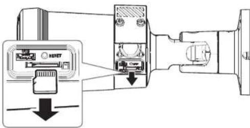 Hanwha Vision QNO-C8013R - Retrait d'une carte Micro SD - 1