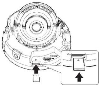 Hanwha Vision QNO-C8013R - Insertion d'une carte Micro SD - 1