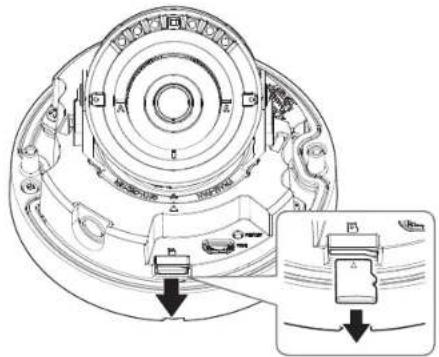 Hanwha Vision QNO-C8013R - Retrait d'une carte Micro SD - 1