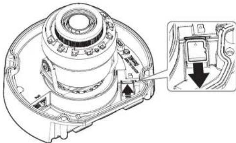 Hanwha Vision XNO-A9084R - Retrait d'une carte Micro SD - 1