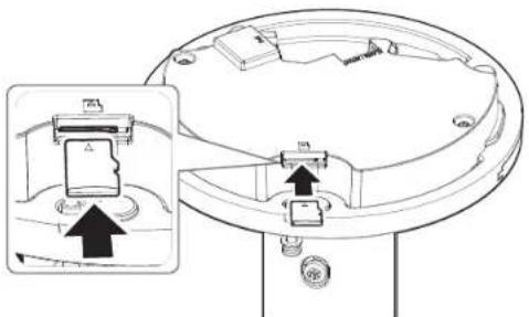 Hanwha Vision XNO-A9084R - Insertion d'une carte Micro SD - 1