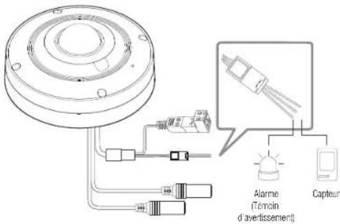 Hanwha Vision XNF-9010RV - Connexion au boîtier du port E/S - 1