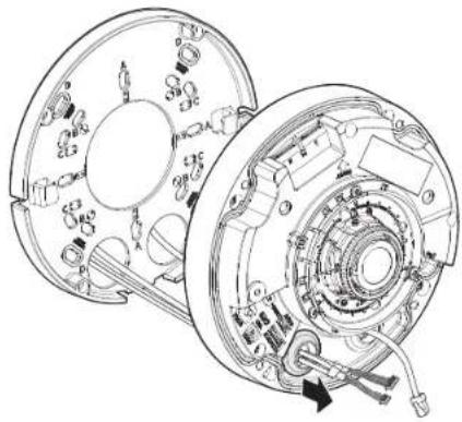 Hanwha Vision XNF-9010RV - [Installation des câbles audio/alarme/alimentation] - 1