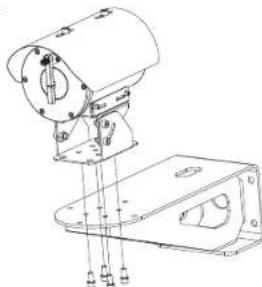 Hanwha Vision TNU-6320E - Comment faire pour installer des supports muraux sur le systeme - 1