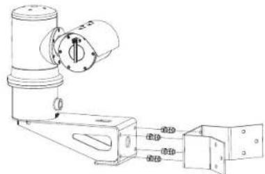 Hanwha Vision TNU-6320E - Comment faire pour installer un support poteau sur le système - 3