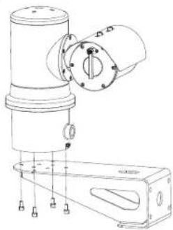 Hanwha Vision TNU-6320E - - Comment faire pour installer des supports muraux sur le système - 1
