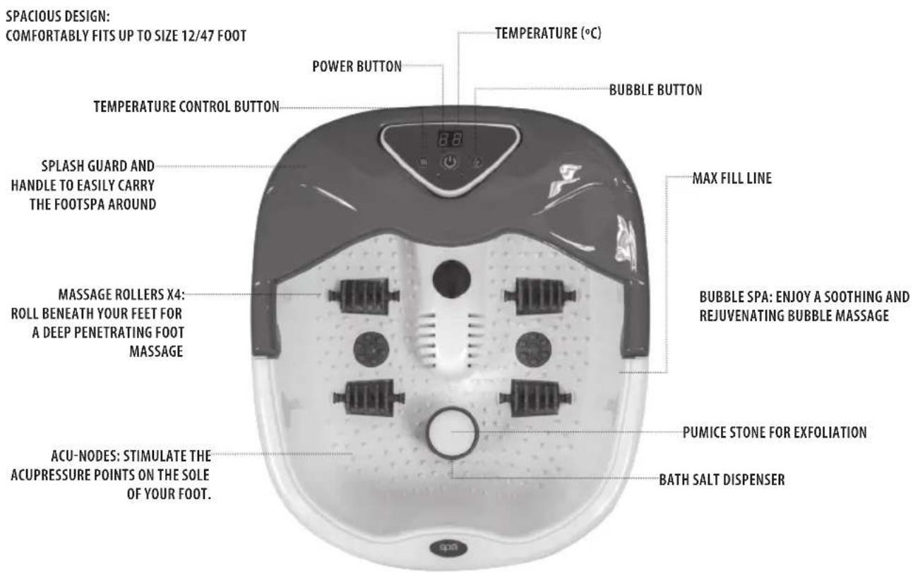 HOMEDICS FS-505-GB - PRODUCT FEATURES: - 1