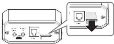 Hanwha Vision XNB-6002 - Retrait d'une carte mémoire Micro SD - 1
