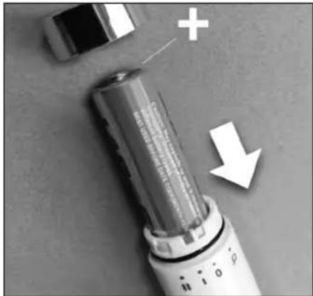 HOMEDICS FAC-100-EU - SÅDAN SÄTTER DU BATTERIERNE I - 1