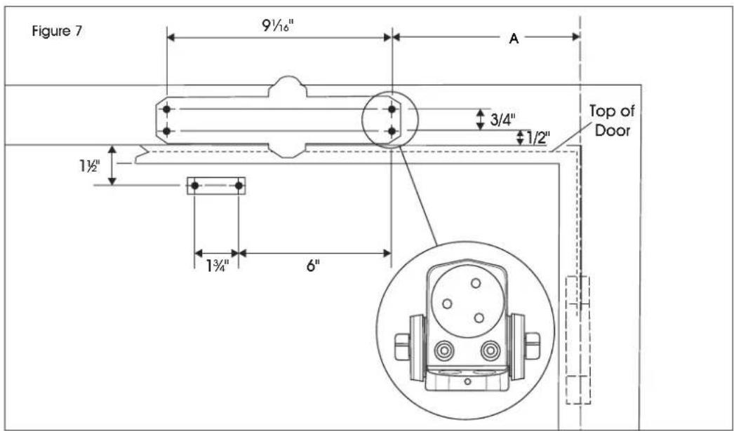 Uline H-11972 - TOP JAMB MOUNTING - 2