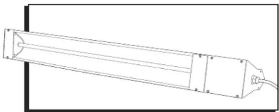 Uline H-5780 - APPAREIL DE CHAUFFAGE INFRAROUGE – INSTALLATION AU PLAFOND - 1