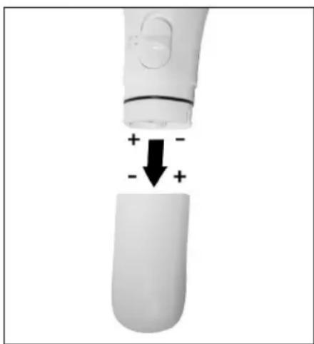 HOMEDICS FAC-500A-EU - VLOŽENIE BATÉRIÍ - 1