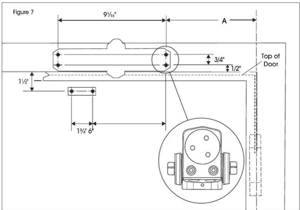 Uline H-11970 - TOP JAMB MOUNTING - 2