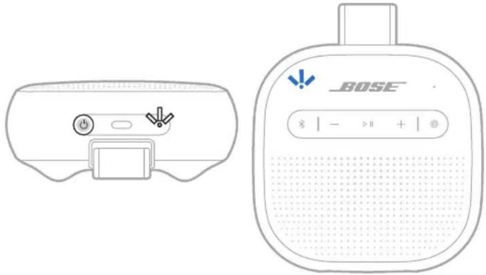 BOSE SoundLink Micro Portable Speaker (2nd Gen) - Press the Power button ⏻. - 1