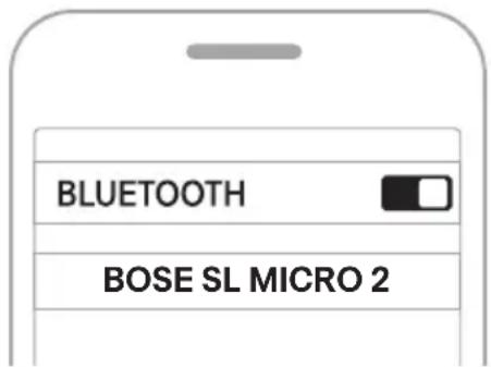 BOSE SoundLink Micro Portable Speaker (2nd Gen) - Verwenden der Bluetooth-Einstellungen Ihres Geräts - 2