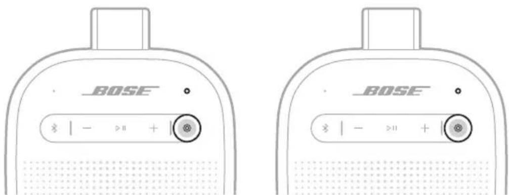 BOSE SoundLink Micro Portable Speaker (2nd Gen) - Koppelen via de bedieningselementen op het product - 3
