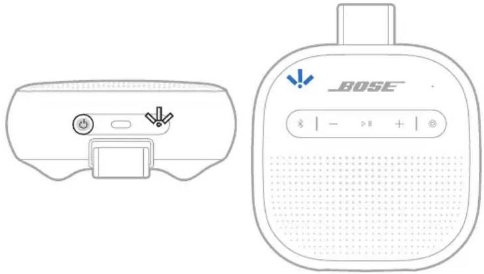 BOSE SoundLink Micro Portable Speaker (2nd Gen) - Trykk på strømbryteren ⏻. - 1