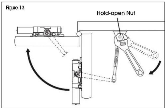 Uline H-11978 - ADJUSTING HOLD-OPEN ARM - 1