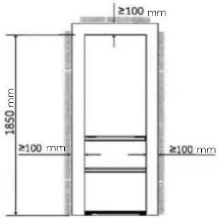 HAIER HTR3518EWMXK - Doorsnede van ventilatie - 1