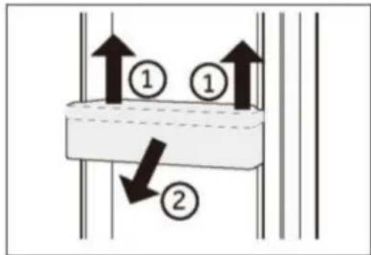 HAIER HTR3518EWMXK - Balconnets de porte amovibles/ Porte-bouteille - 1