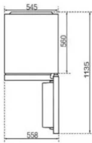 HAIER HTR3518EWMXK - Espace recommandé - 2