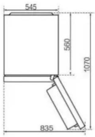 HAIER HTR3518EWMXK - Espace recommandé - 1