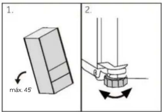 HAIER HTR3518EWMXK - Nivelación del electrodoméstico - 1