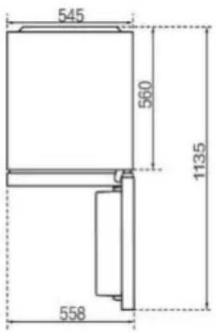 HAIER HTR3518EWMXK - Spazio consigliato - 2