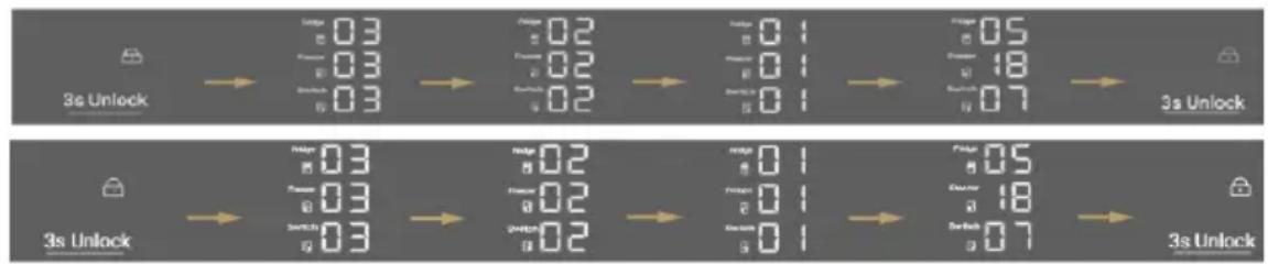 HAIER HCR79F19EHSB - Ρυθμίσεις λειτουργίας κλειδώματος/ξεκλειδώματος - 1