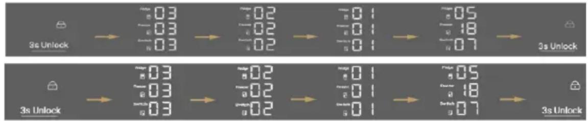 HAIER HCR79F19EHSB - Bloquear/desbloquear definições da função - 1