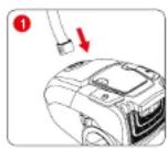 ROTEL Alpine U690CH2 - Assemblage et utilisation de l'aspirateur - 1