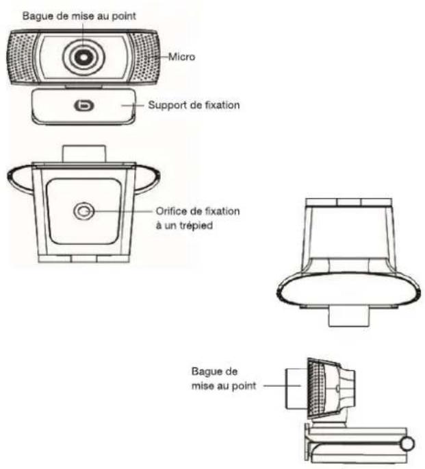 Essentiel B Cam'HD 1080 - description de la webcam - 1