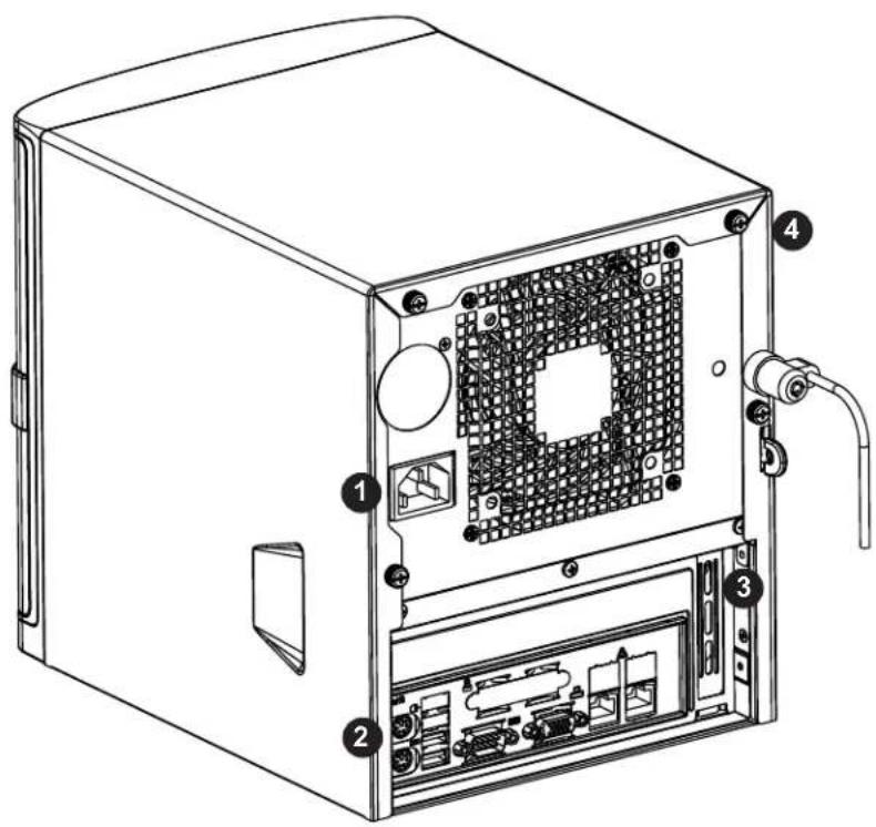Supermicro SuperServer 5029C-T - 後面板功能 - 1