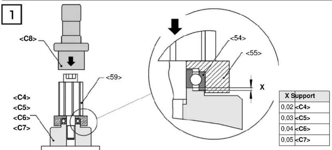 Cleco 20PTHH403 - Monter le couvercle du rotor - 1