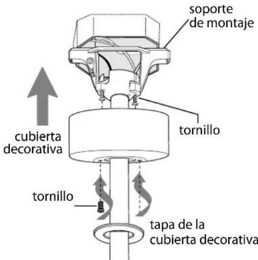 Craftmade EVY60 - Colocación de la cubierta decorativa. - 1